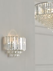 Laura Ashley Chrome Vienna Crystal Wall Light - Image 1 of 4