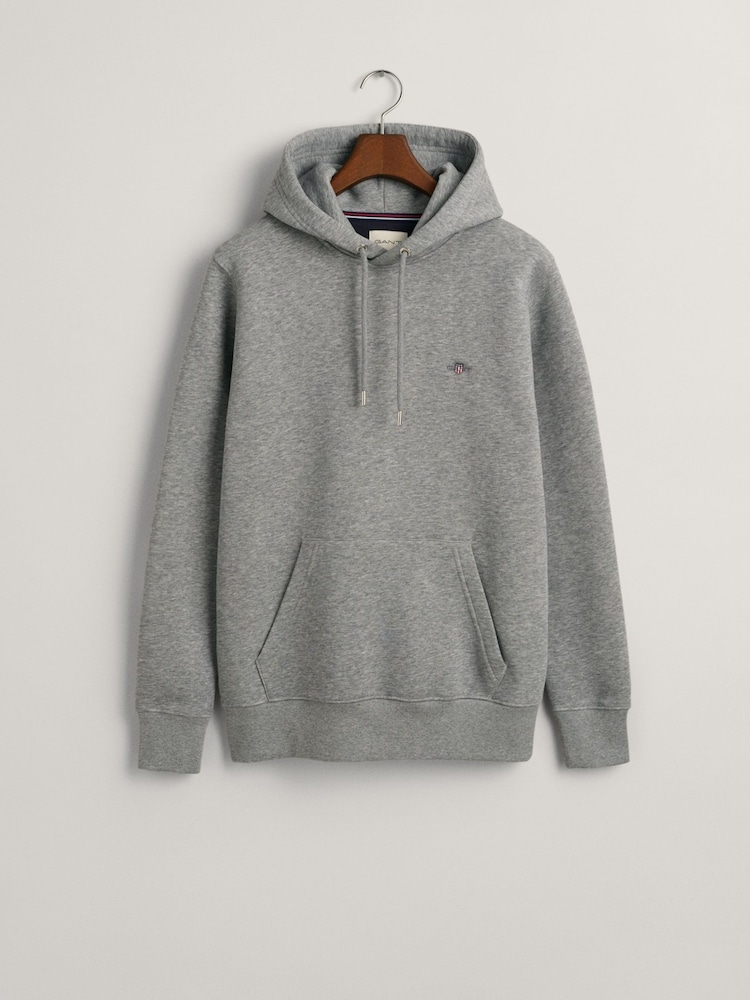 Grau - GANT – Shield – Hoodie in normaler Passform - Bild 5 von 5 Grau - GANT – Shield – Hoodie in normaler Passform - Bild 5 von 5