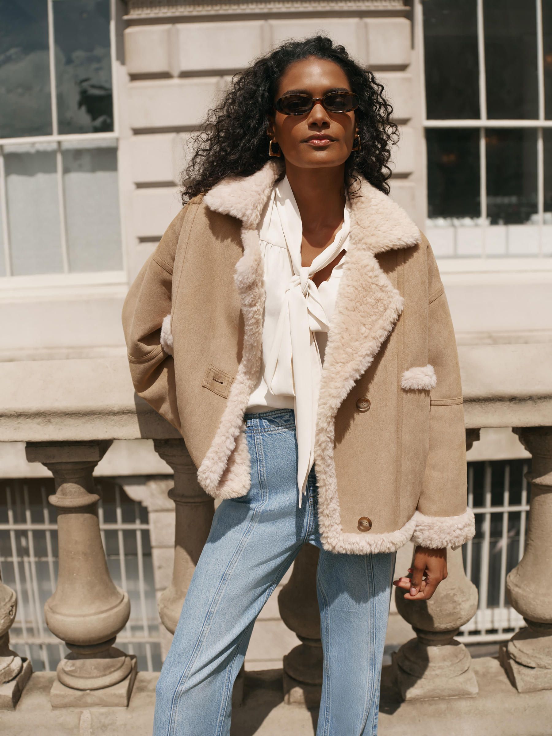 Buy Mint Velvet Brown Faux Fur Reversible Jacket from Next USA