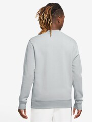 Nike Smoke Grey Club Crew Sweatshirt - Image 2 of 7