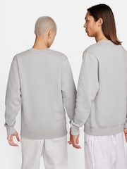 Nike Smoke Grey Club Crew Sweatshirt - Image 5 of 7