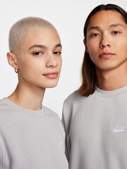 Nike Smoke Grey Club Crew Sweatshirt - Image 6 of 7