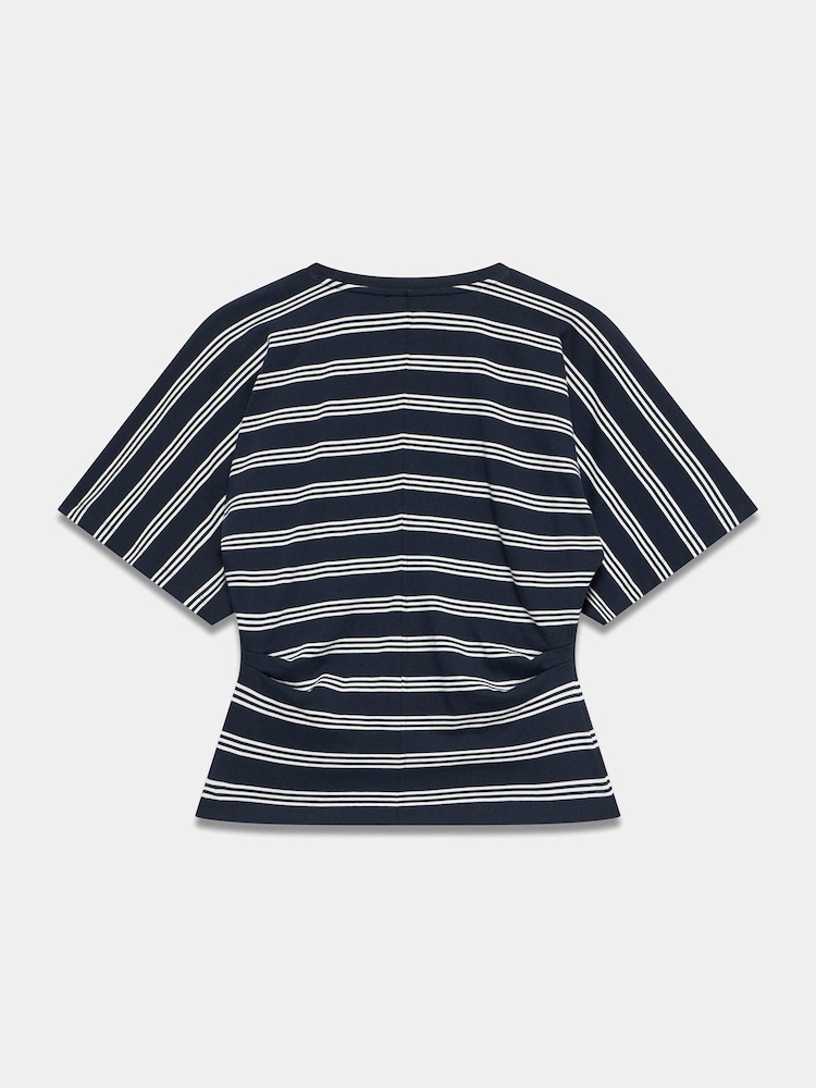 天空藍 - Mint Velvet 棉質腰位皺褶 T 裇 - 圖片 7/7