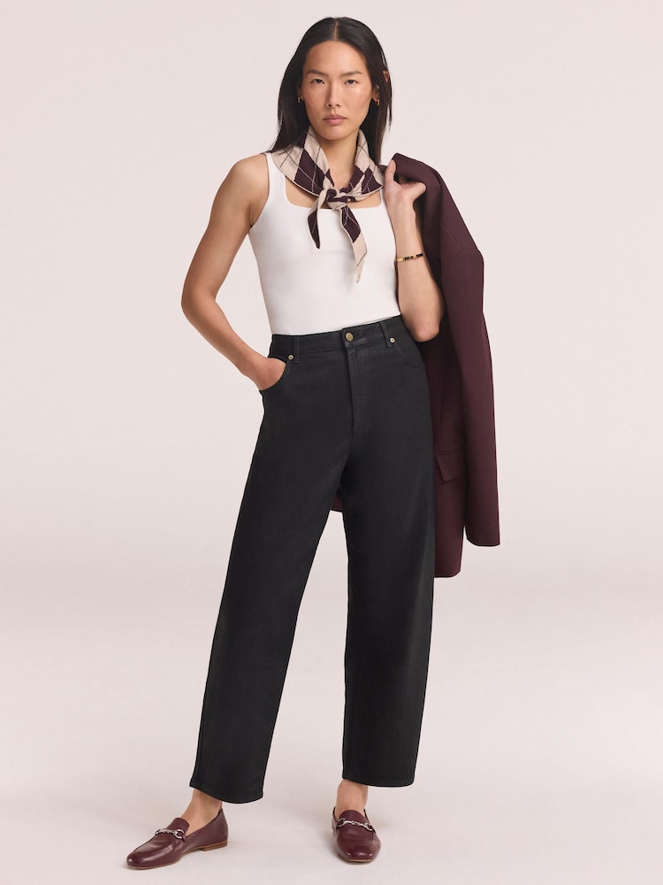 Mint Velvet Coated Tapered Jeans - Image 1 of 8