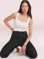 Mint Velvet Coated Tapered Jeans - Image 6 of 8