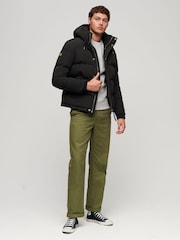 Superdry Black Everest Short Hooded Puffer - Image 3 of 3