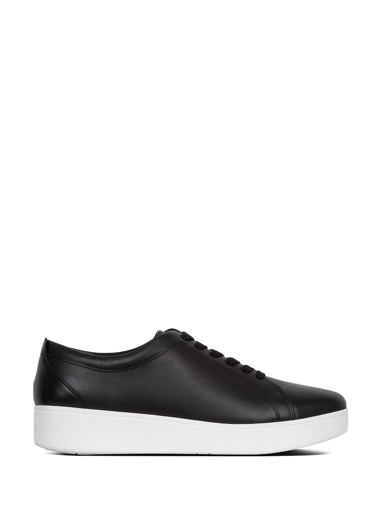 FitFlop Rally Leather Trainers - Image 1 of 4
