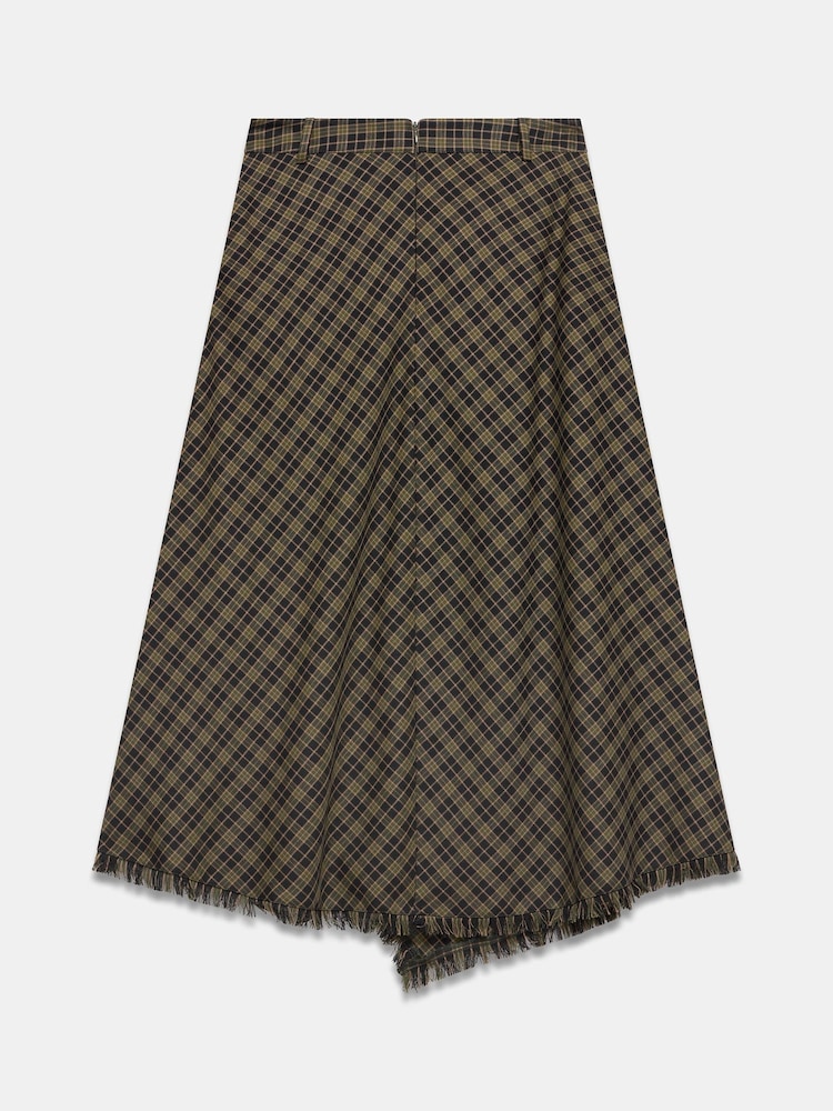 Mint Velvet Check Hanky Hem Midi Skirt - Image 7 of 7 Mint Velvet Check Hanky Hem Midi Skirt - Image 7 of 7