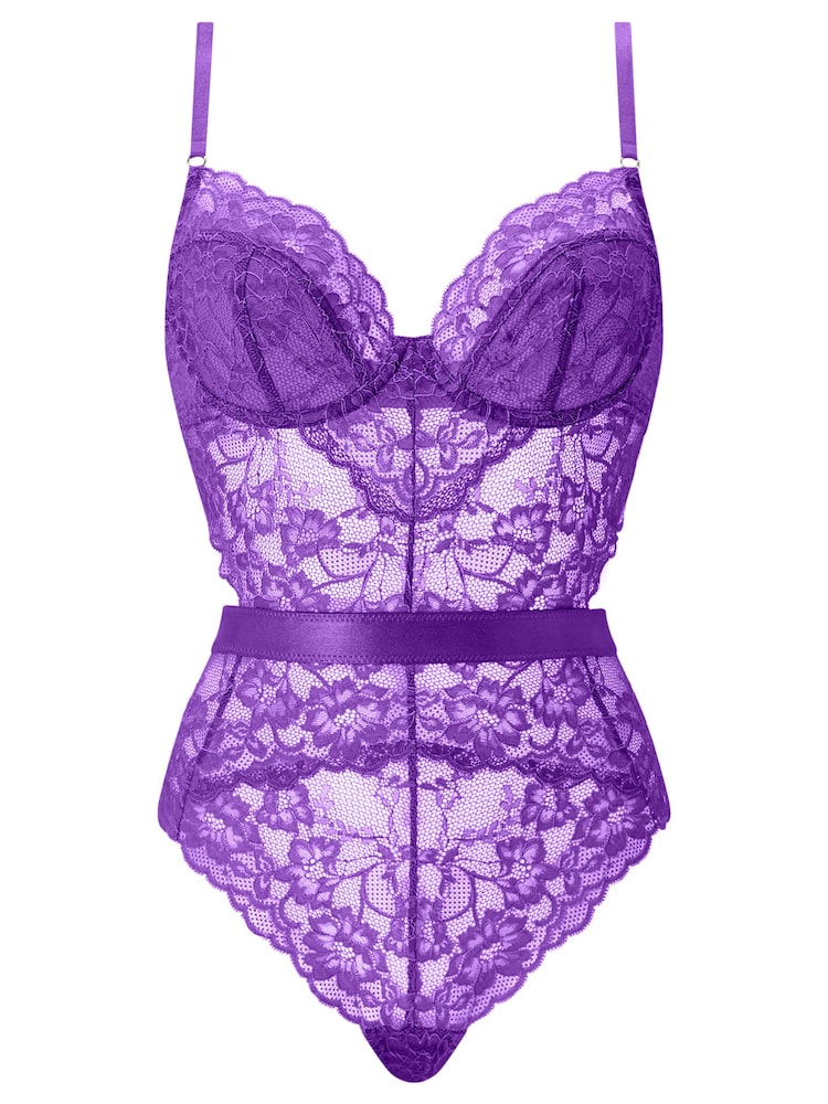 Ann Summers Purple Hold Me Tight Lace Body - Image 6 of 6