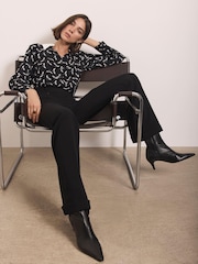 Mint Velvet Black Stiletto Print Shirt - Image 3 of 8