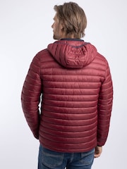Weird Fish Red Flete Lightweight Showerproof Padded Hooded Jacket - Image 2 of 7