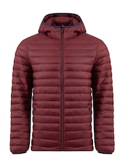 Weird Fish Red Flete Lightweight Showerproof Padded Hooded Jacket - Image 6 of 7
