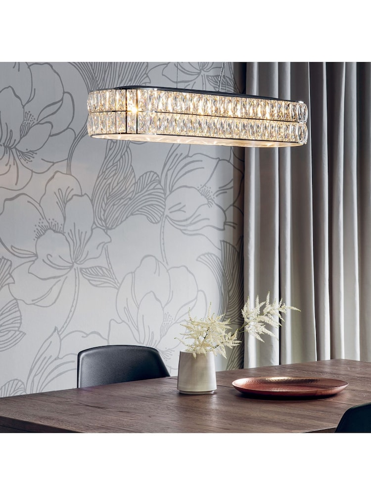 Gallery Home Silver Velma 5 Ceiling Light Pendant - Image 1 of 6 Gallery Home Silver Velma 5 Ceiling Light Pendant - Image 1 of 6
