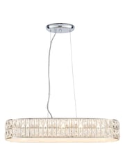 Gallery Home Silver Velma 5 Ceiling Light Pendant - Image 4 of 6