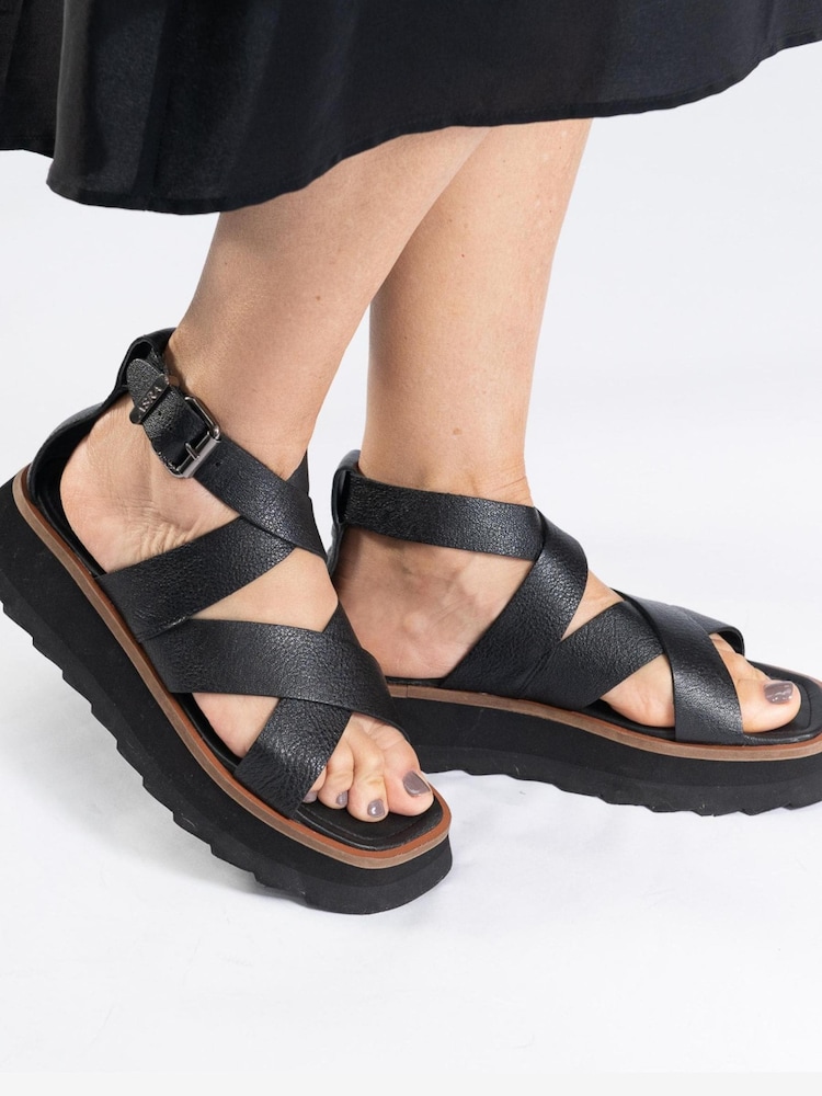 ASRA London Sonya Grainy Leather Sandals - Image 1 of 4