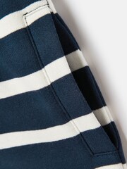 Joules Boys' Barton Navy & White Striped Jersey Shorts - Image 5 of 6