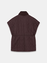 Mint Velvet Brown Quilted Gilet - Image 7 of 7