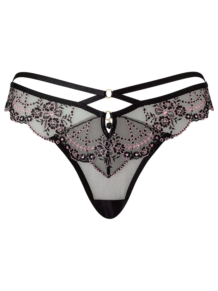 Ann Summers dievina Ditsy gėlių siuvinėjimo kelnaites - 6 paveikslėlis iš 6