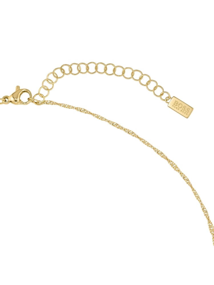 BOSS Gold Plated Medallion IP Pendant Necklace - Image 4 of 4