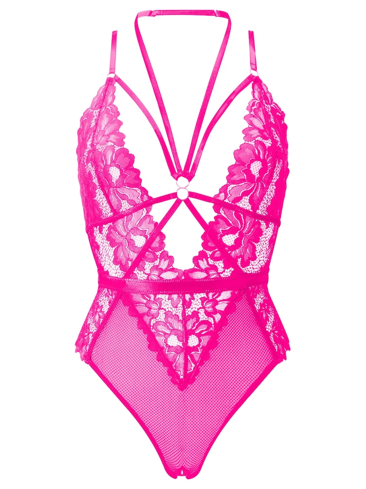 Ann Summers Pink Confession Lace And Mesh Crotchless Body - Image 5 of 5