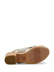 TOMS Pearlized Metallic Woven Ibiza Sandals - Image 2 of 2