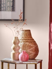 Brass Hexagon Marble Side Table - Image 3 of 5