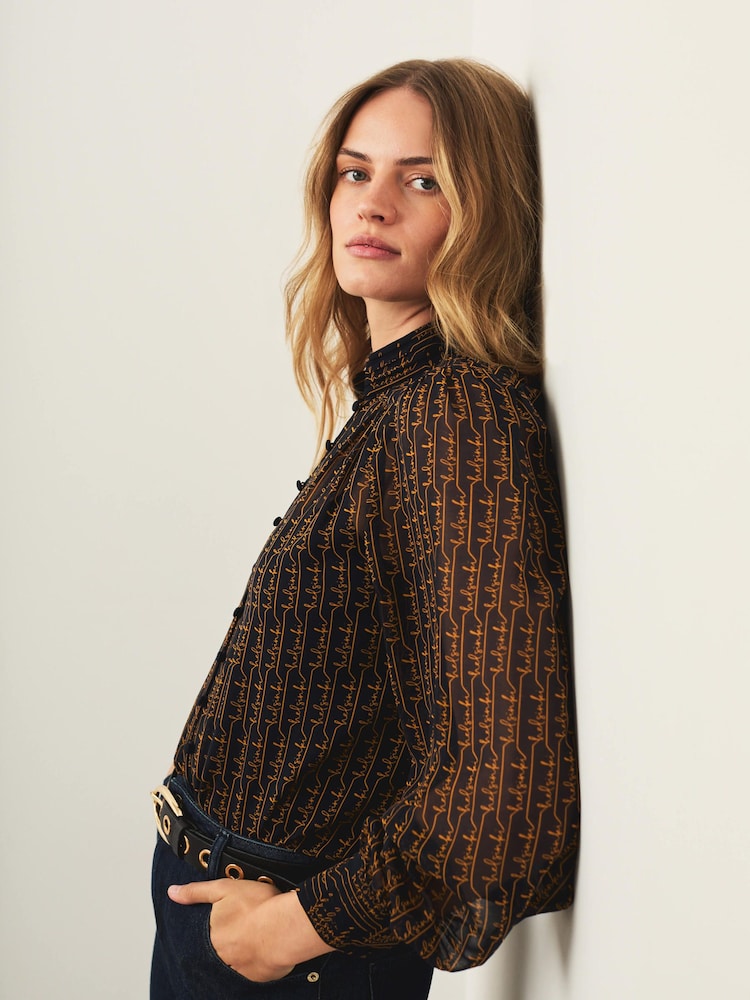 Mint Velvet Helsinki Print Blouse - 7суретінің 2 суреті