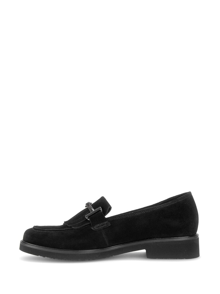Gabor Black Leader Slip-On Loafers - Image 2 of 5 Gabor Black Leader Slip-On Loafers - Image 2 of 5