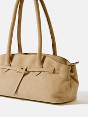 Mint Velvet Yellow Brooke Suede Shoulder Bag - Image 4 of 6