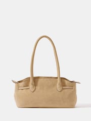 Mint Velvet Yellow Brooke Suede Shoulder Bag - Image 5 of 6