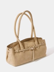 Mint Velvet Yellow Brooke Suede Shoulder Bag - Image 6 of 6