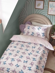 Lilo & Stitch Purple Reversible 100% Cotton Duvet Cover and Pillowcase Set - Image 2 of 8