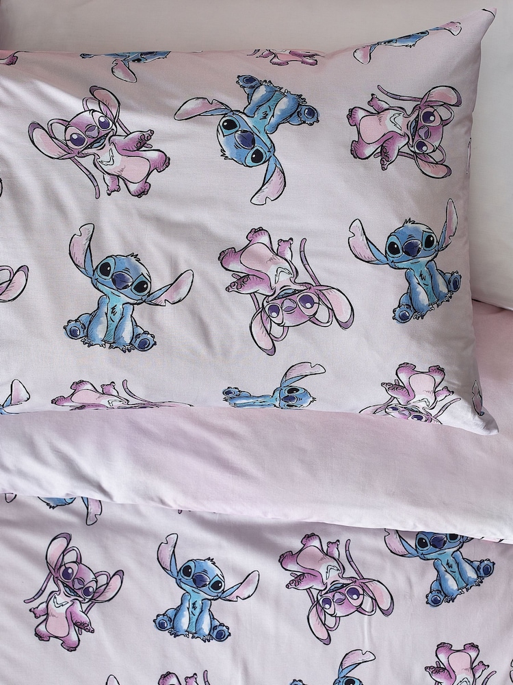 Lilo & Stitch Purple Reversible 100% Cotton Duvet Cover and Pillowcase Set - Image 6 of 8