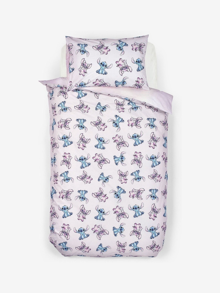 Lilo & Stitch Purple Reversible 100% Cotton Duvet Cover and Pillowcase Set - Image 8 of 8