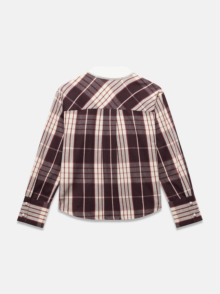Mint Velvet Red Checked Cotton Shirt - Image 8 of 8 Mint Velvet Red Checked Cotton Shirt - Image 8 of 8