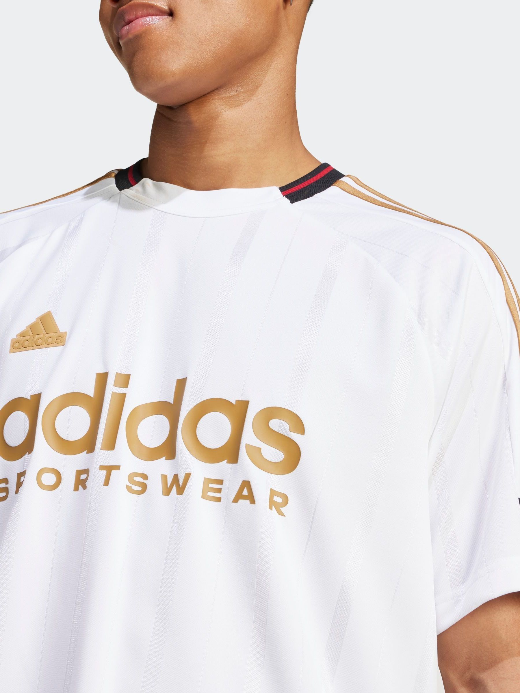 White rose gold adidas shirt online