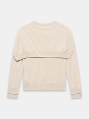 Mint Velvet Natural Cotton Blend Scarf Detail Knit Cardigan - Image 8 of 8