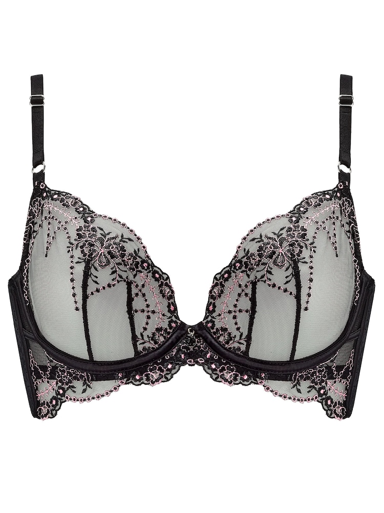 Ann Summers Idolising Ditsy Квіткова вишивка Non Padded Plunge Bra - Image 7 of 7
