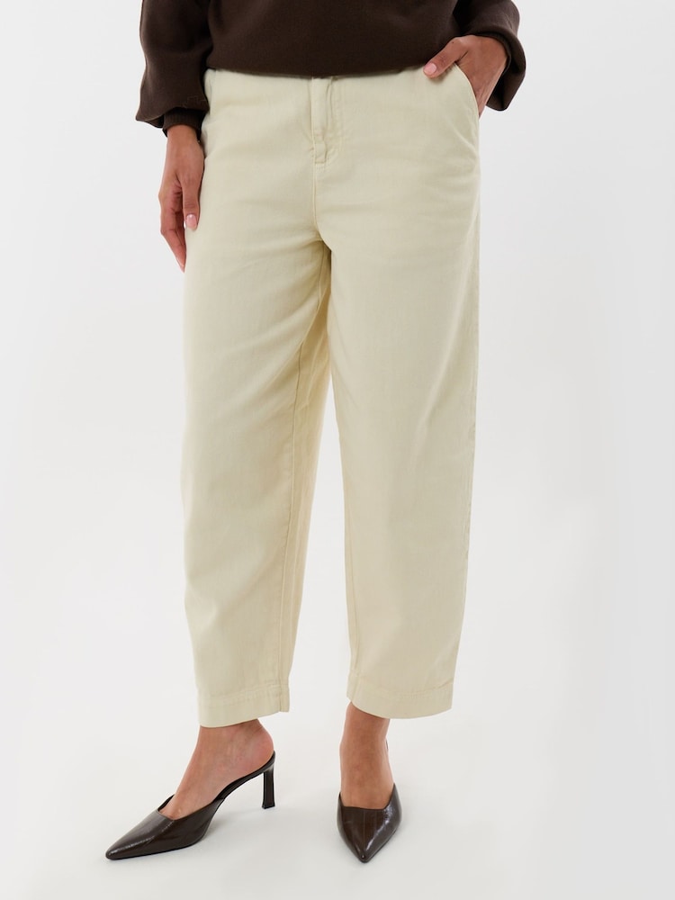 Threadbare Cream Barrel Leg Jeans - Image 2 of 4