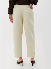Threadbare Cream Barrel Leg Jeans - Image 3 of 4