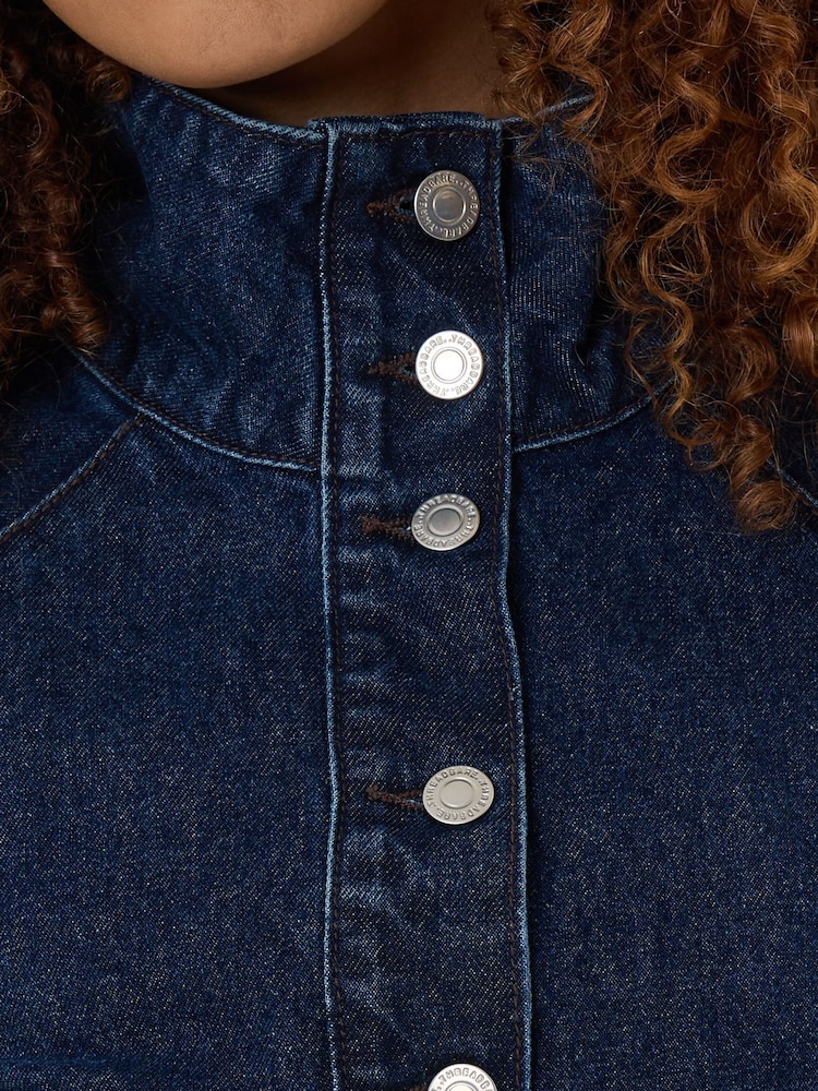 أزرق - Threadbare جاكيت بومبر من الدنيم - صورة 5 من 5