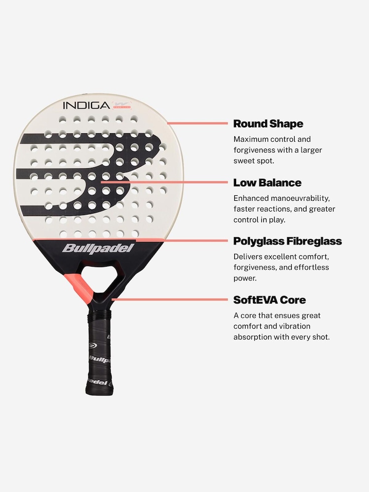 Bullpadel Indiga 26 Padel Racket - 5суретінің 5 суреті