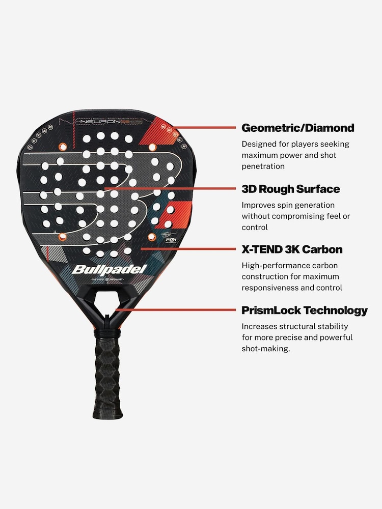 Bullpadel Neuron 02 Edge Padel ракеткасы - 5суретінің 5 суреті