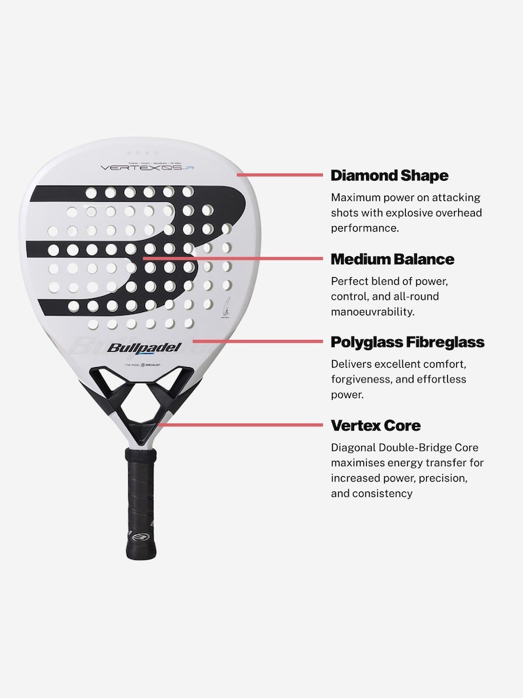 Bullpadel Vertex Junior 26 Padel ракеткасы - 5суретінің 5 суреті