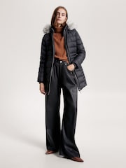 Tommy Hilfiger Black Tyra Down Coat - Image 2 of 9