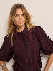 Mint Velvet Red Butterfly Applique Shirt - Image 6 of 8