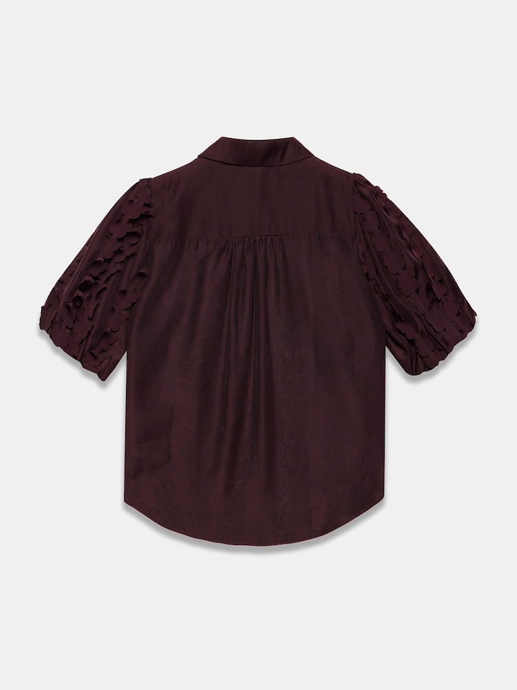 Mint Velvet Red Butterfly Applique Shirt - Image 8 of 8