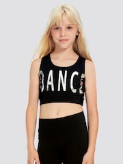 Pineapple Black Dance Crop Vest - Image 1 of 4