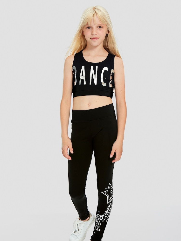 Pineapple Black Dance Crop Vest - Image 2 of 4