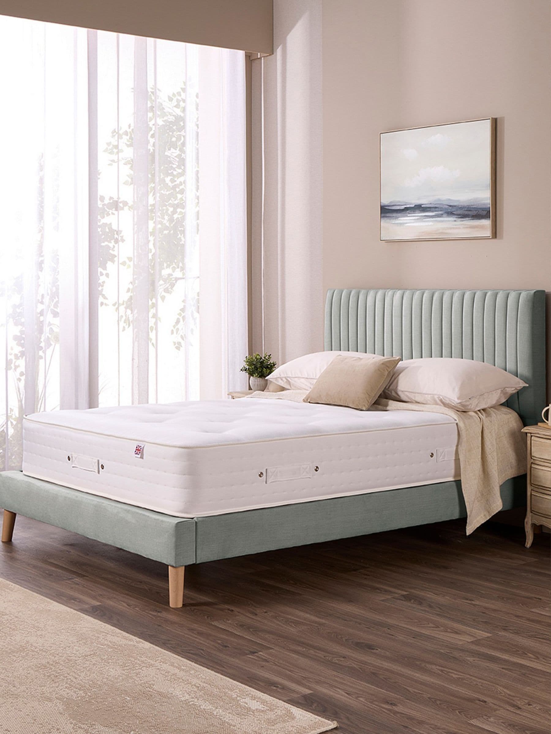 Aspire OrthoFlex Pocket Hybrid Memory Foam Mattress Medium Comfort 23cm in White | Size: King - Image 4